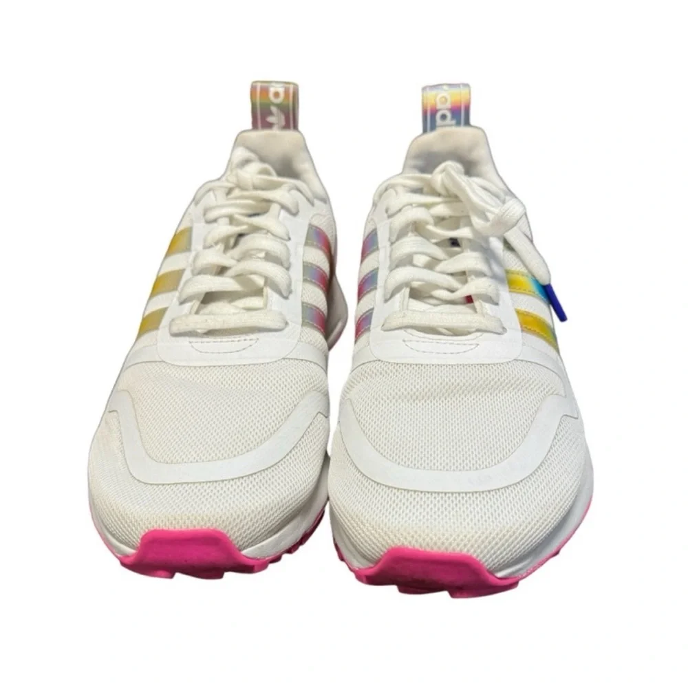 Adidas Multix Women's a casual Athletic Shoes White, Pink, Iridescent Size 7